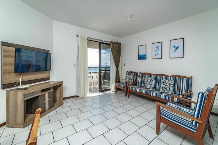 173 Apartamento 2 quartos vista mar