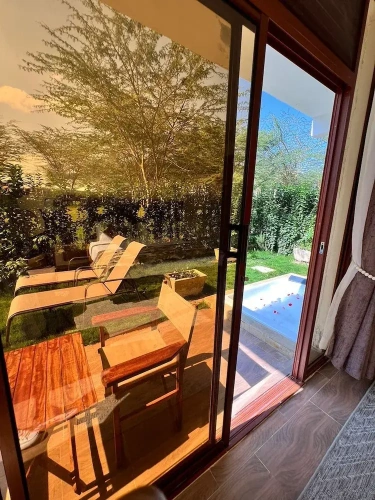 Luxury Double room with balcony and with garden view