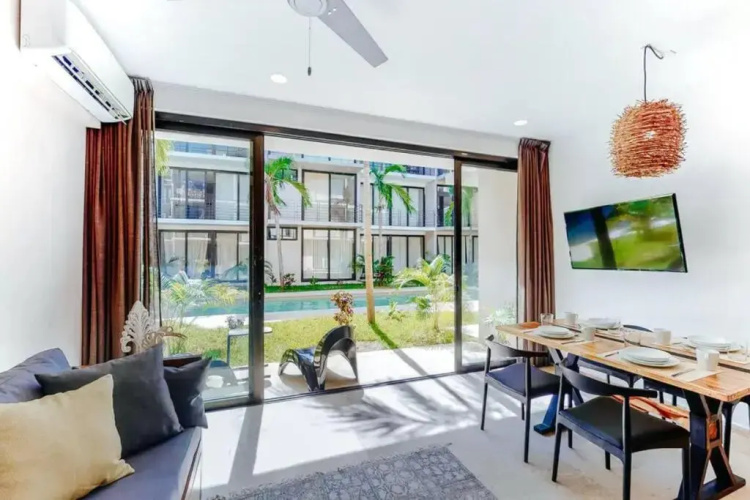103 Amena Stylish 1BR APT 5min to the BEACH (GYM)