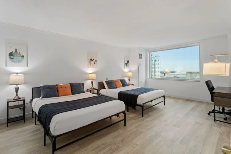 TWO Separate Bold Ocean Front CozySuites