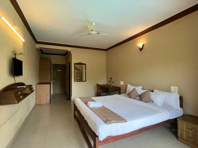 Luxury Double room with balcony and with pool view