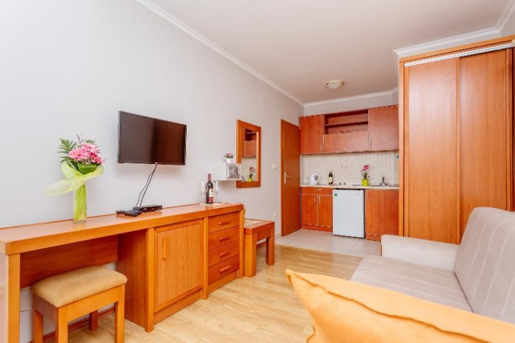 Apartment with balcony and with partial sea view