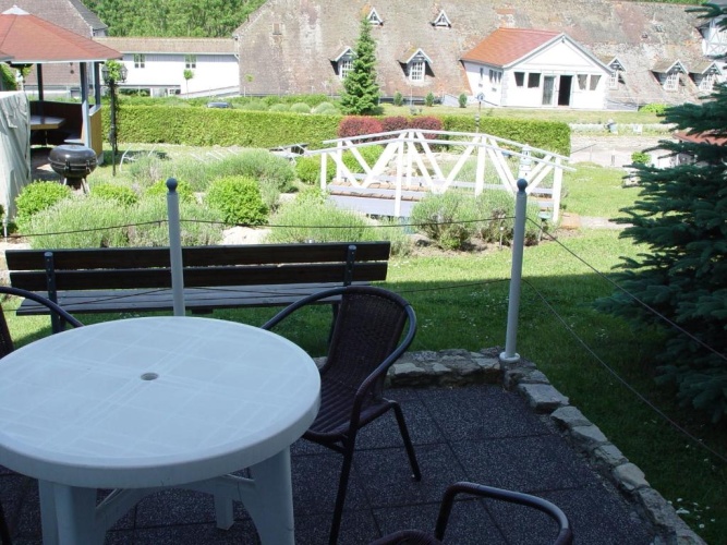 Apartment with garden view