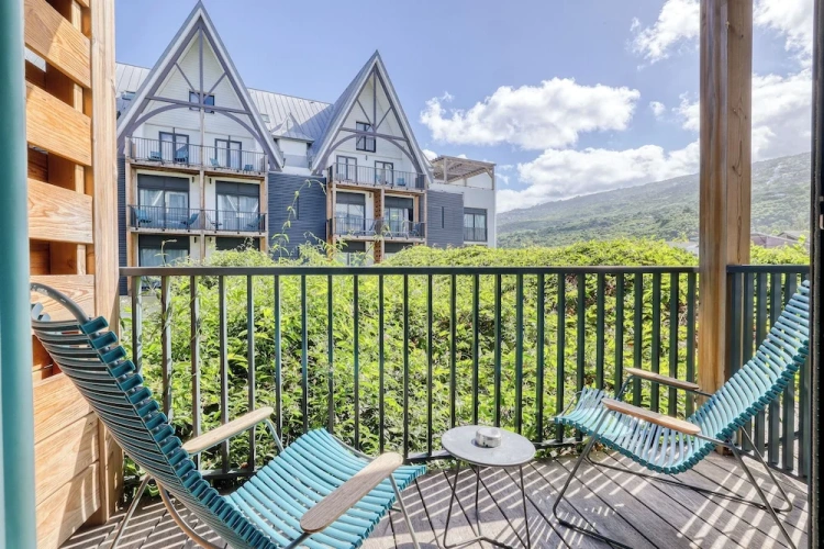 Double Apartment with balcony and with mountain view