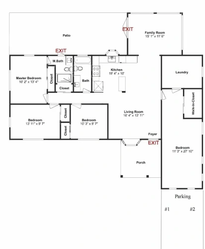 4 Bedrooms Standard room