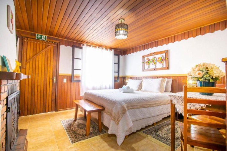 Chalet with balcony and with view