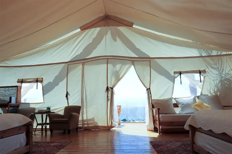 Family Tent with balcony and with sea view