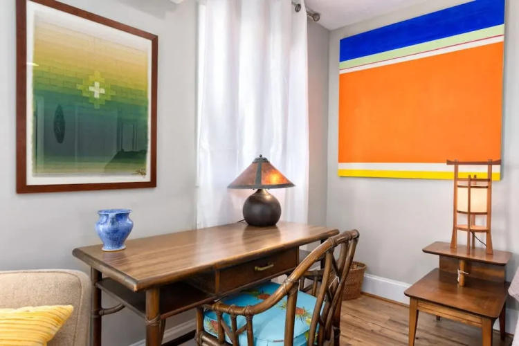 Cheerful Studio w Patio Steps From Everything