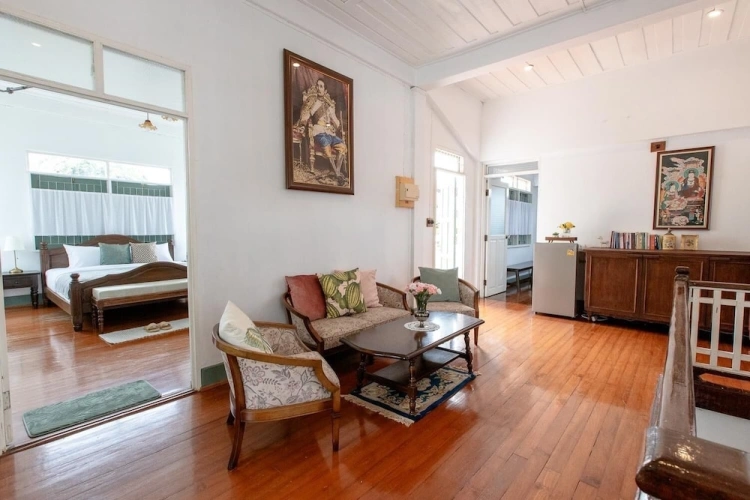 Standard Double Family room with balcony and with garden view