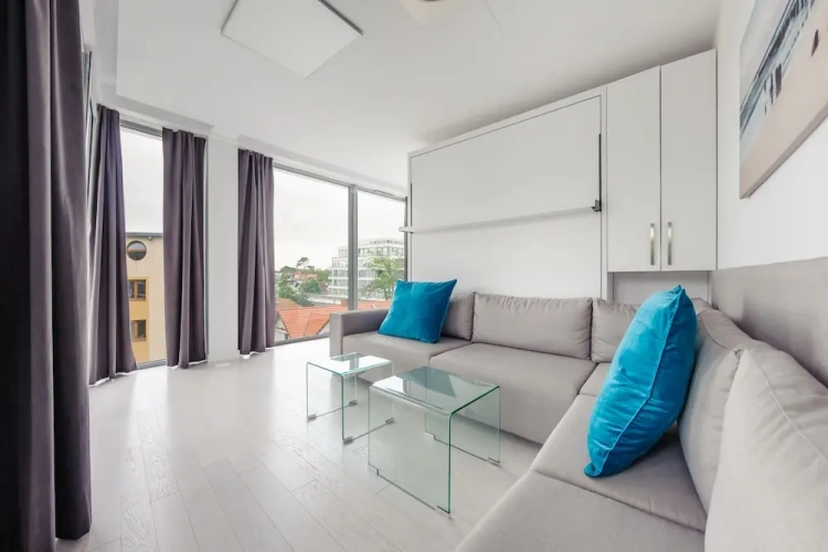 Studio with balcony