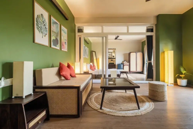 Family Suite with balcony and with land view