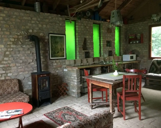 Cottage with balcony