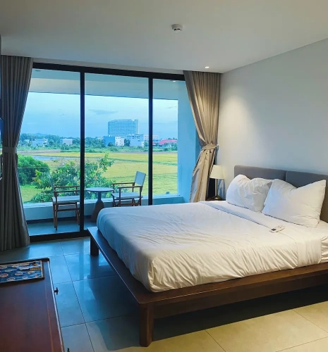 Deluxe Double room with balcony and with garden view