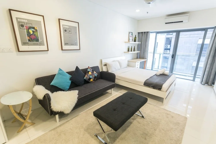 Standard Double Studio with balcony and with city view