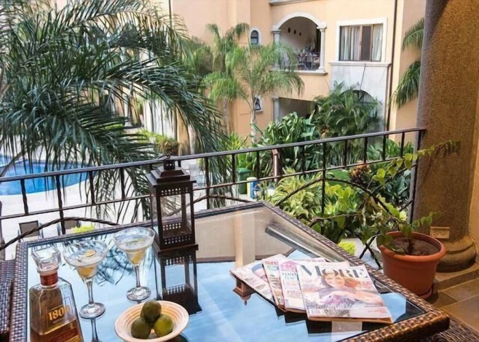 Apartment with balcony and with view