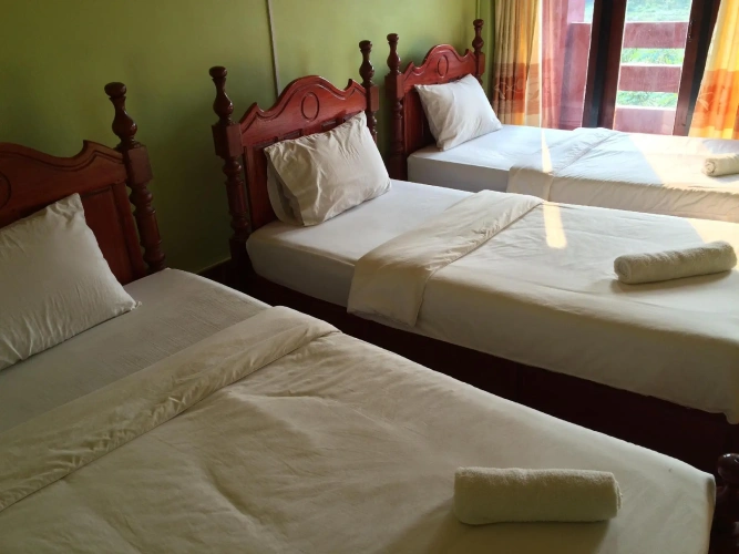 Standard Triple room with balcony and with river view