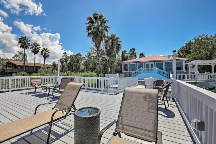 Home on San Jacinto River w/ Pool, Dock & Deck!