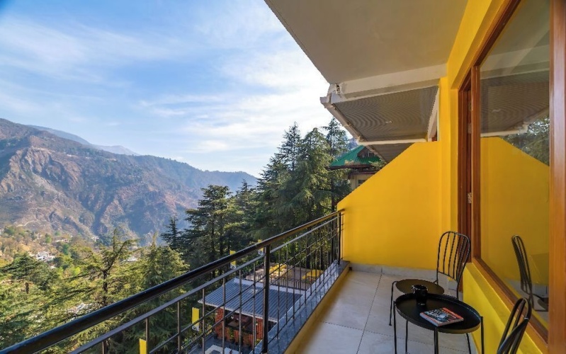 Deluxe Double room with balcony and with land view