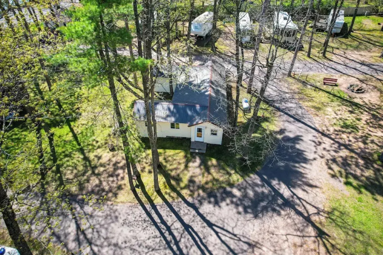Rustic Cabin w/ Fire Pit, Steps to Sand Lake!