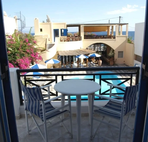 Standard Triple room with balcony and with pool view