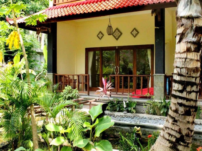 Deluxe Double room with balcony and with garden view
