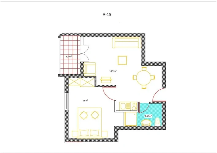 1 Bedroom Apartment