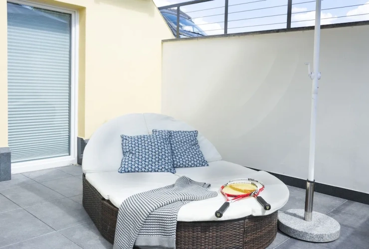 Deluxe Double Apartment with balcony and beachfront