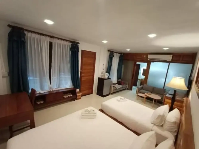 Standard Family room with pool view