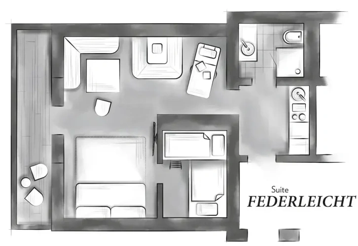 1 Bedroom Suite with balcony