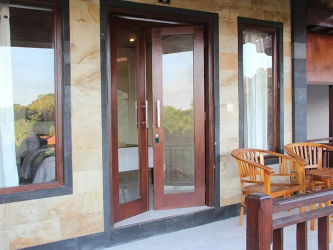 Standard Twin room with balcony and with garden view