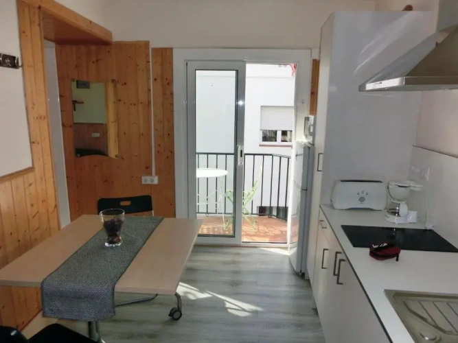 Studio with balcony
