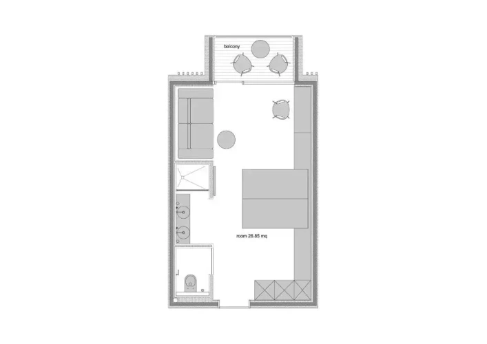 Deluxe Double room with park view