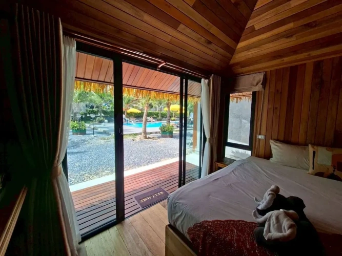 Cottage with balcony
