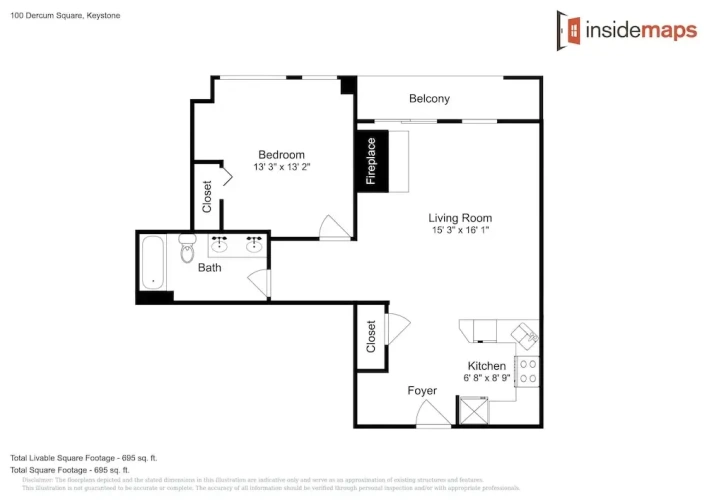 1 Bedroom Apartment with balcony