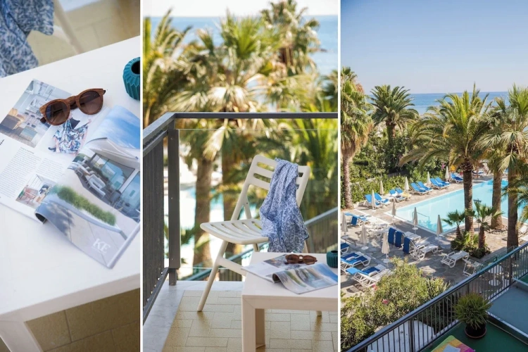 Standard Double Family room with balcony and with partial sea view