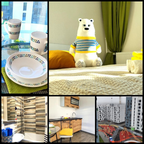 Фотография номера квартиры День и ночь на улице Блюхера 123Е