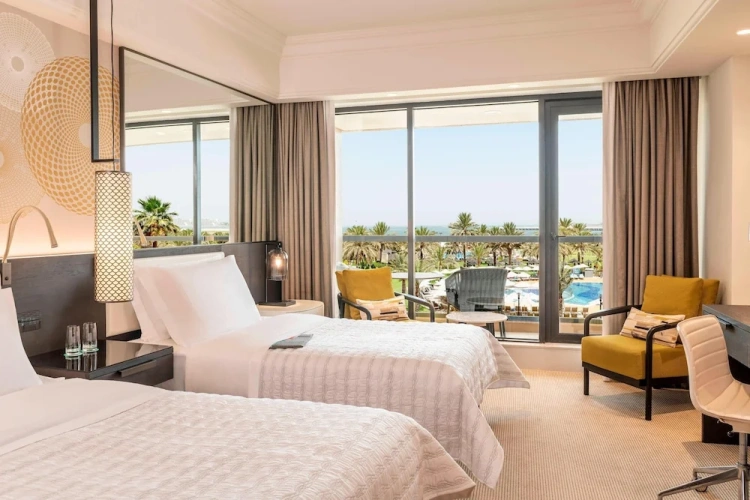Deluxe Twin room with balcony and Sea View