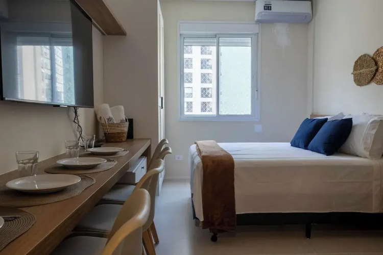 Apto com Wi-fi Frente mar - Conforto e Praticidade