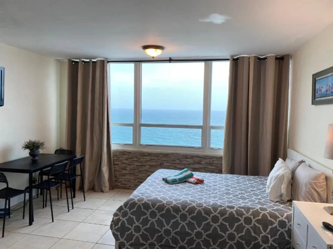 Studio with ocean view