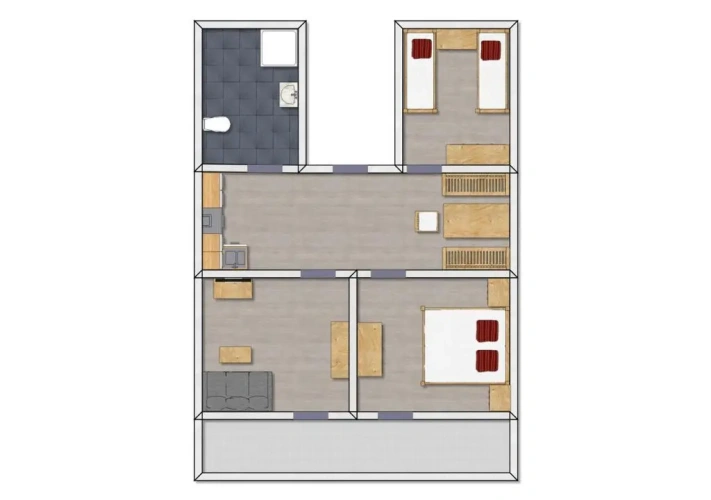 Family Apartment with balcony