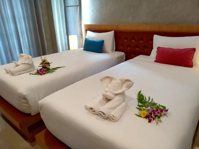 Deluxe Twin room with balcony and with mountain view
