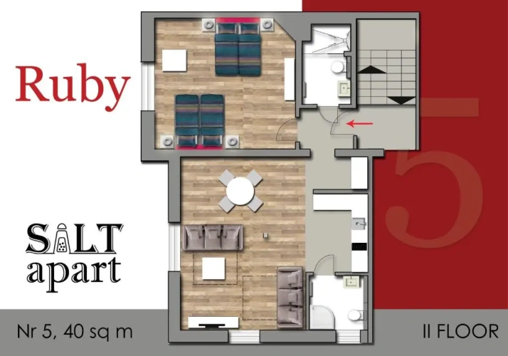 2 Bedrooms Apartment