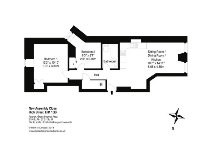 2 Bedrooms Double Apartment