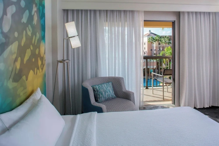 Standard Double room with balcony and with pool view