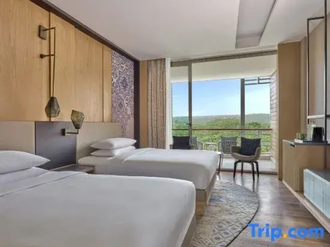 Deluxe Twin room with balcony and with pool view