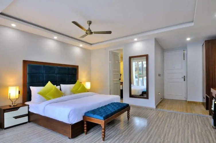 Deluxe Double room with balcony and with garden view