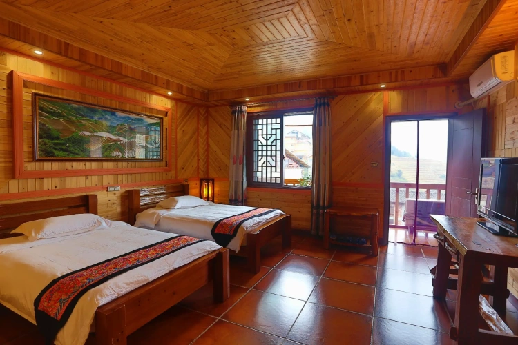 Standard Twin room with balcony and with view