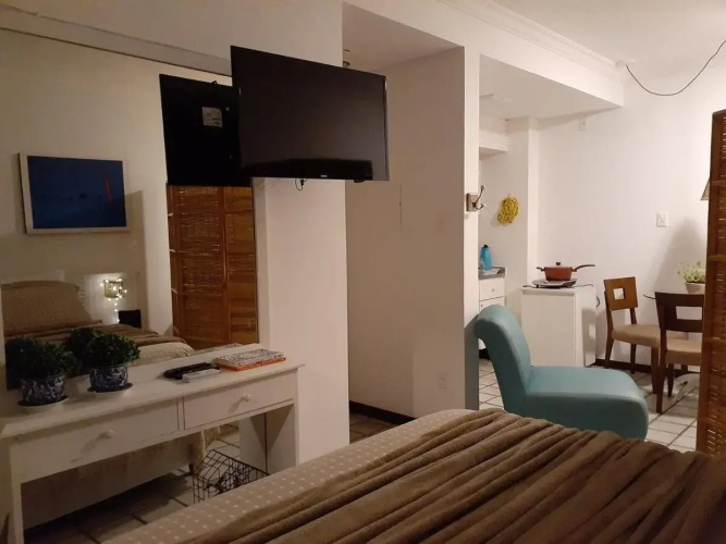 Studio charmoso férias e trabalho