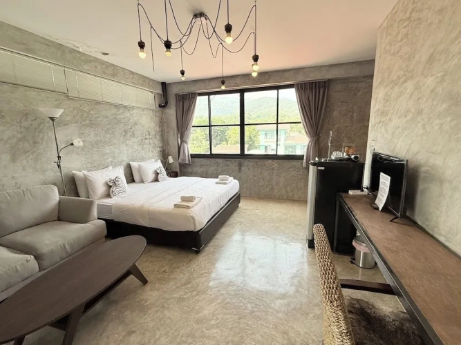 Deluxe Double room with balcony and with mountain view
