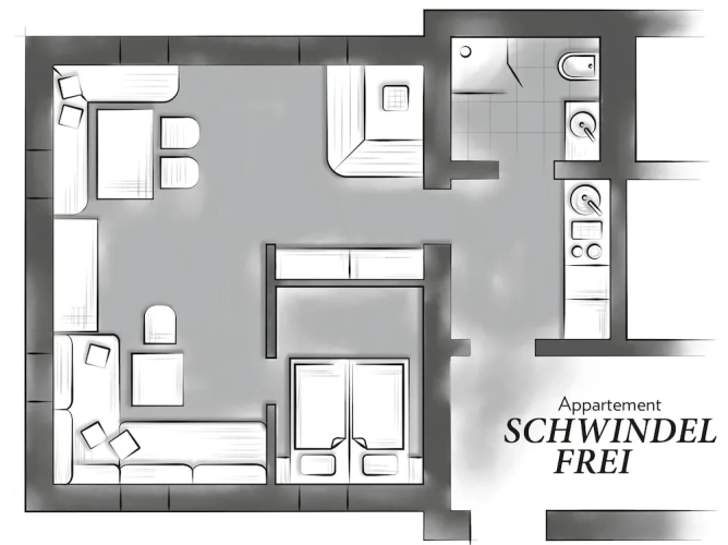 1 Bedroom Apartment with balcony